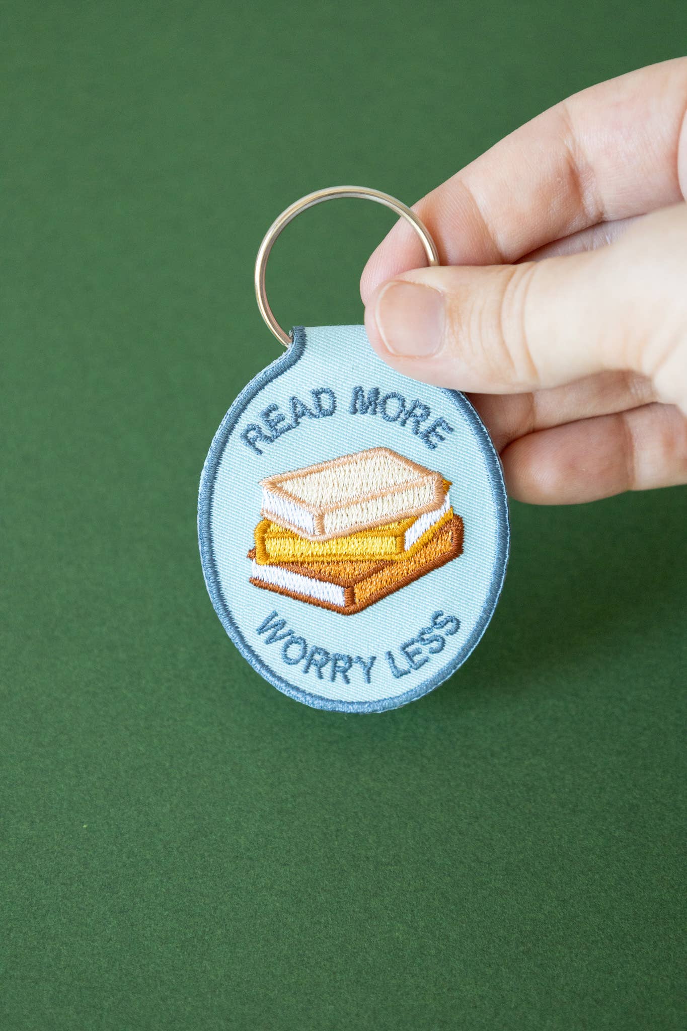 Read More Embroidered Keychain