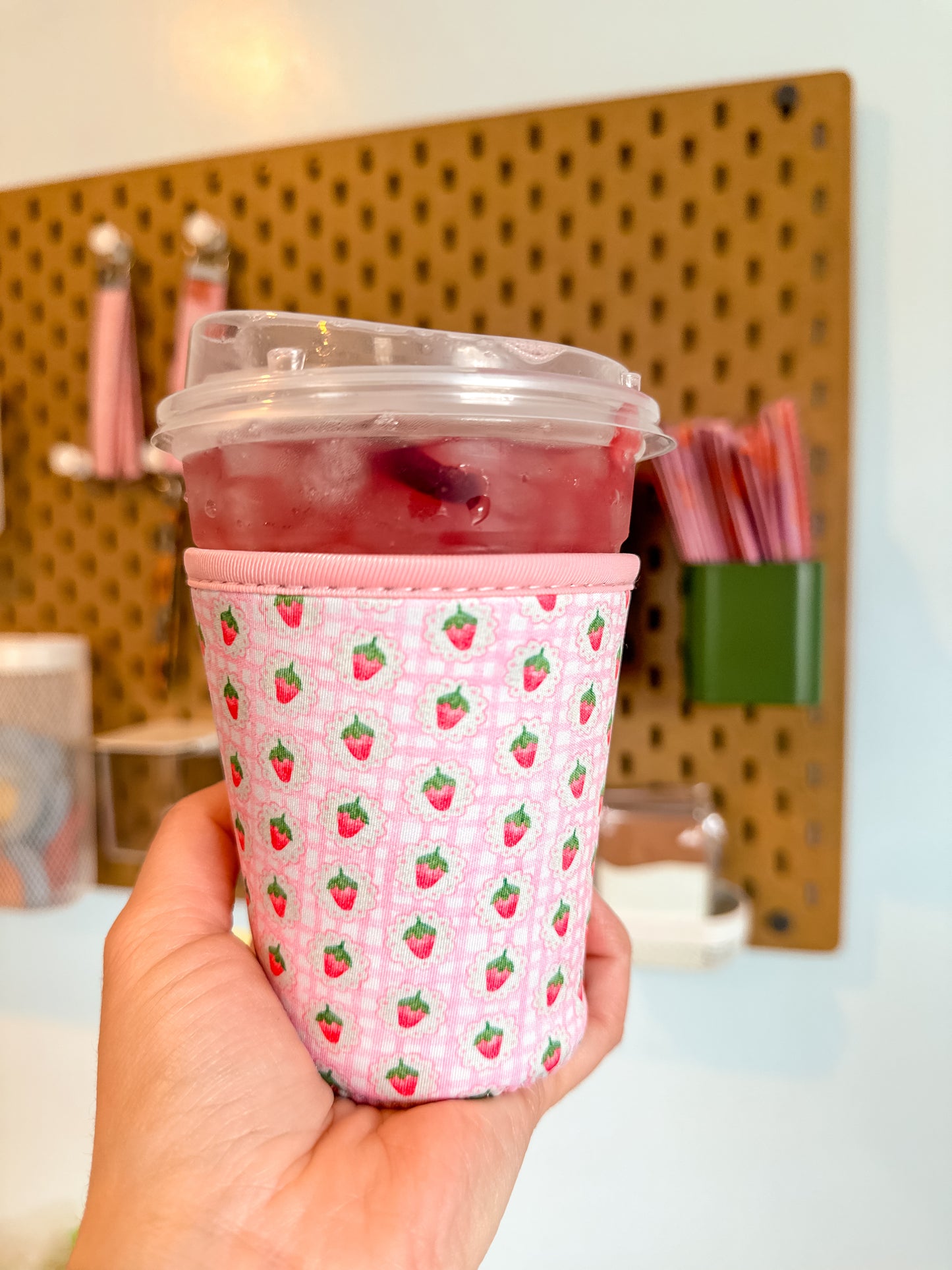Strawberry Coffee Sleeve