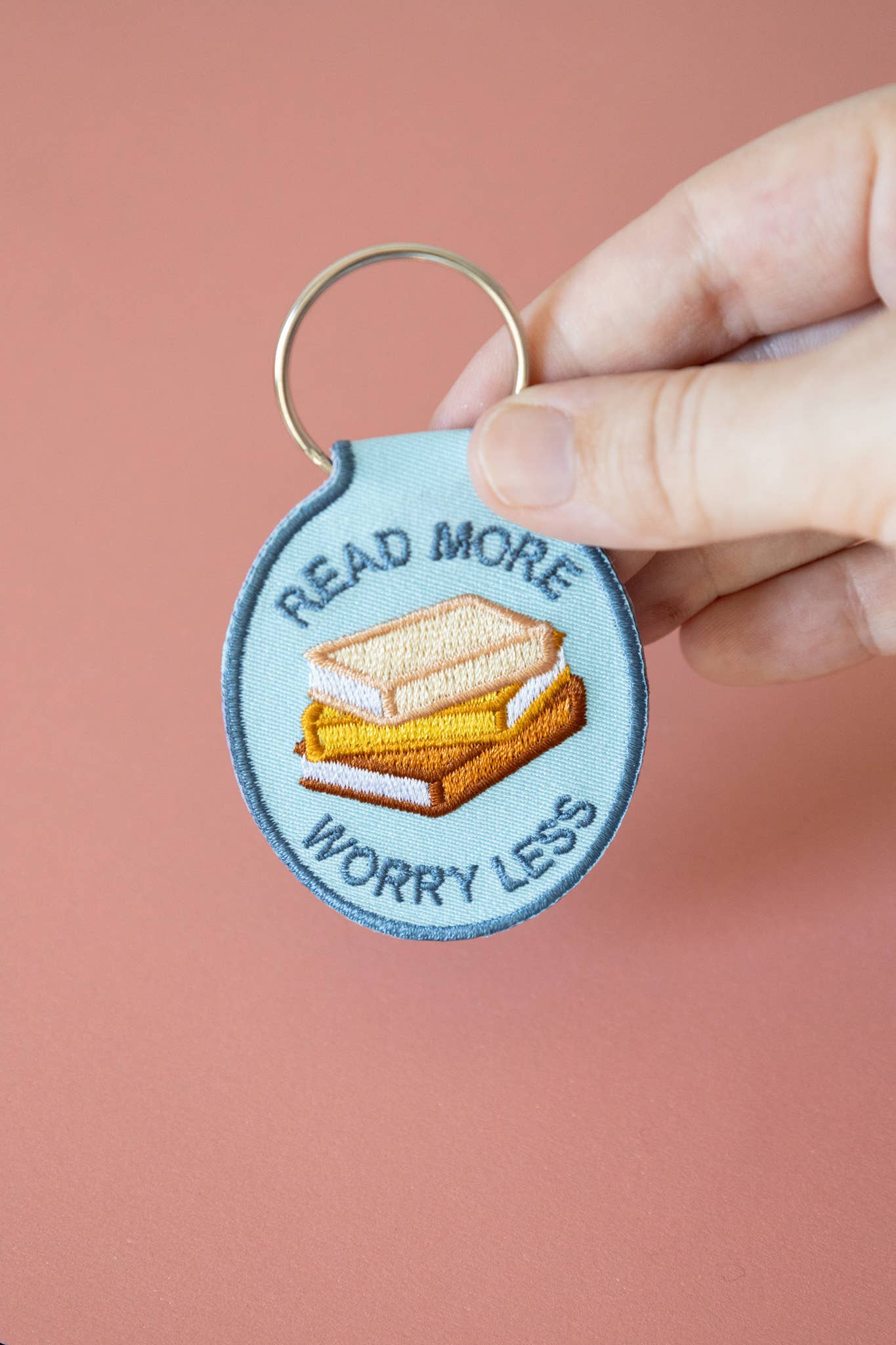 Read More Embroidered Keychain