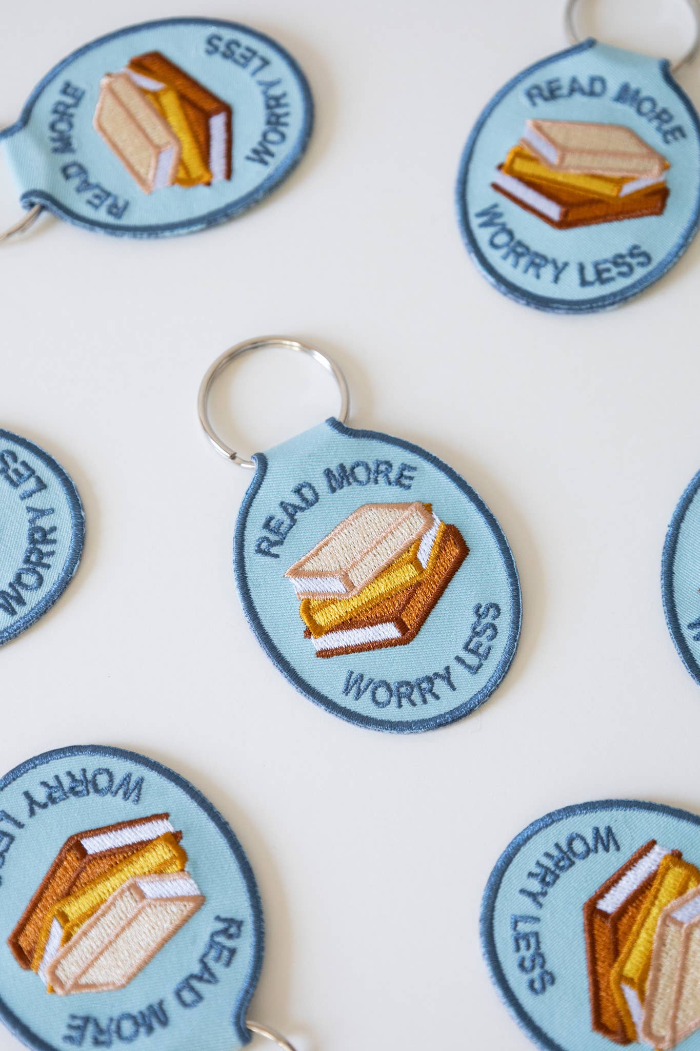 Read More Embroidered Keychain