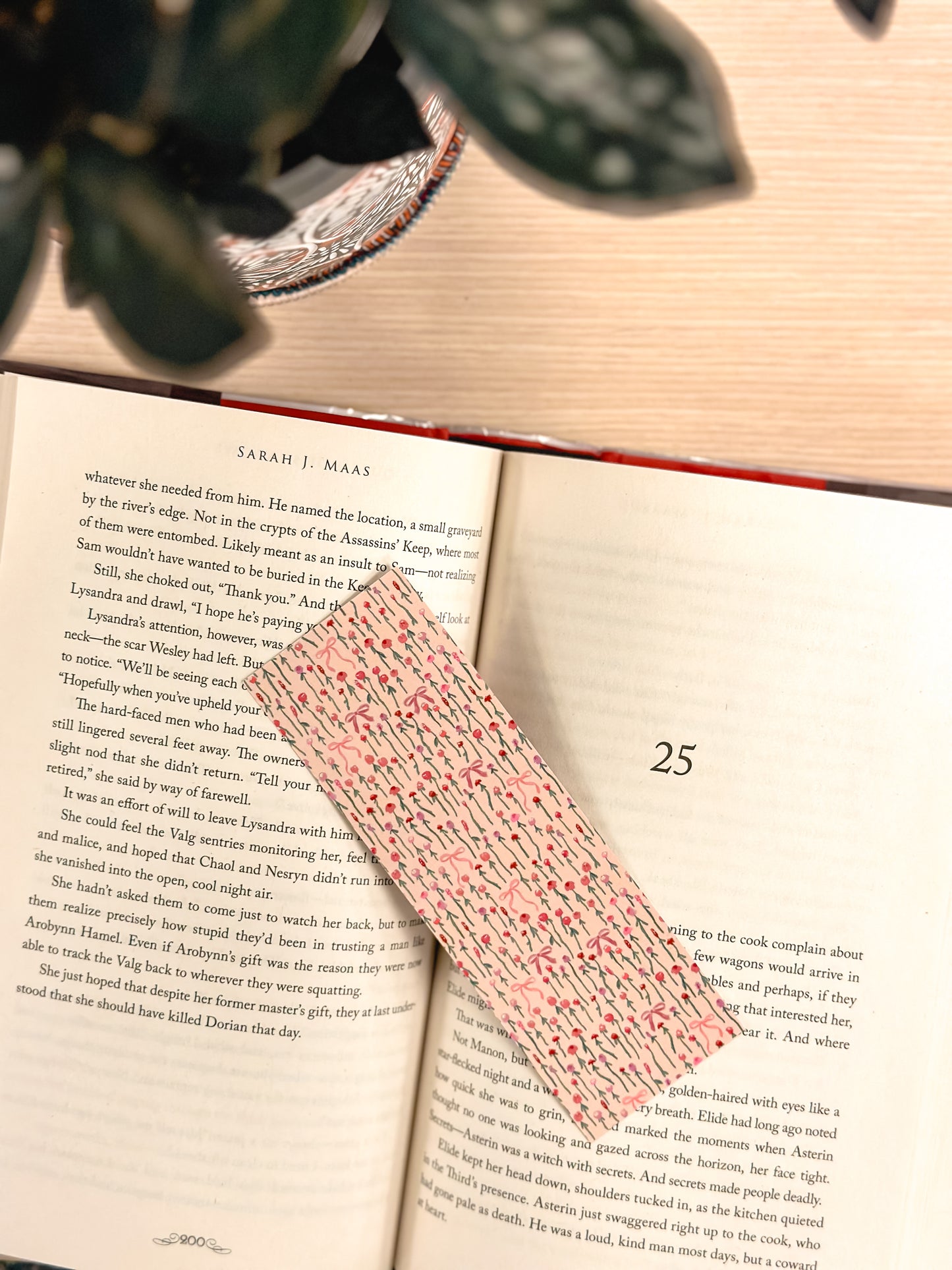 Floral Bow Bookmark
