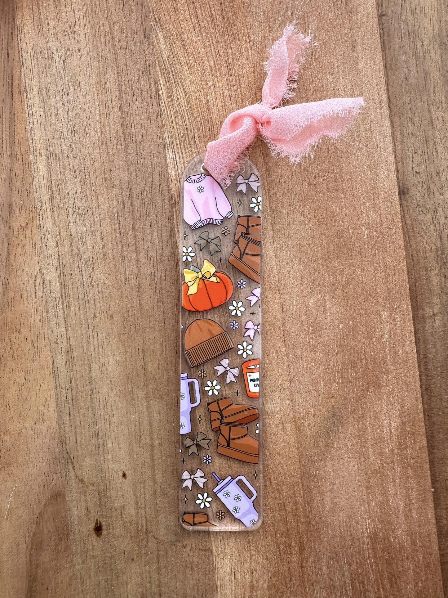 Cozy Season Acrylic Bookmark