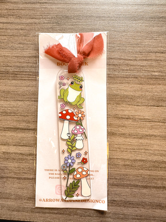 Cottagecore Frog Bookmark