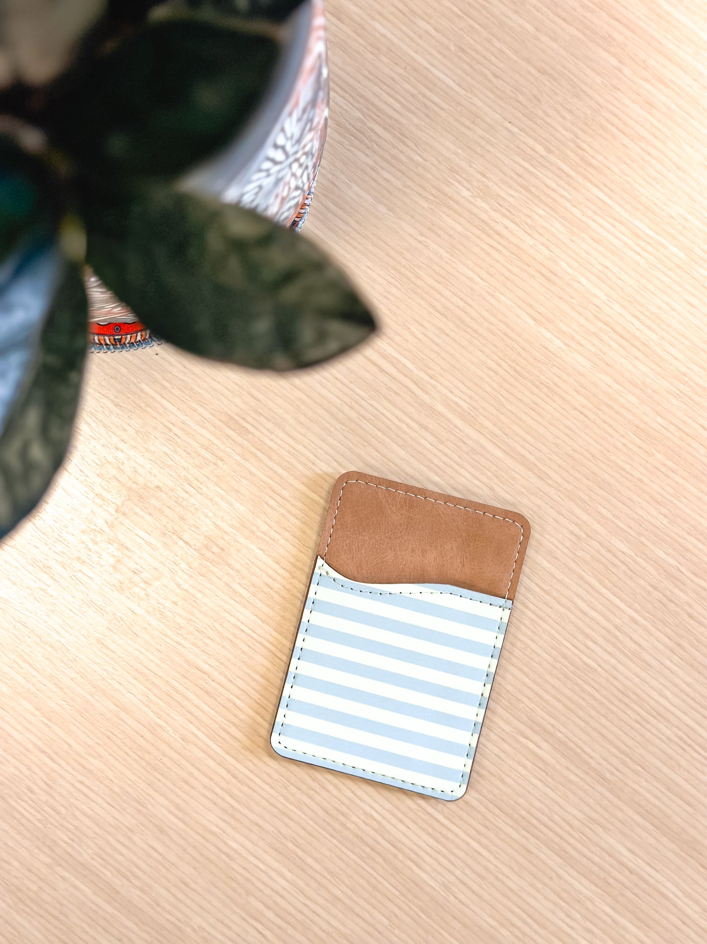Coastal Stripe Phone Wallet