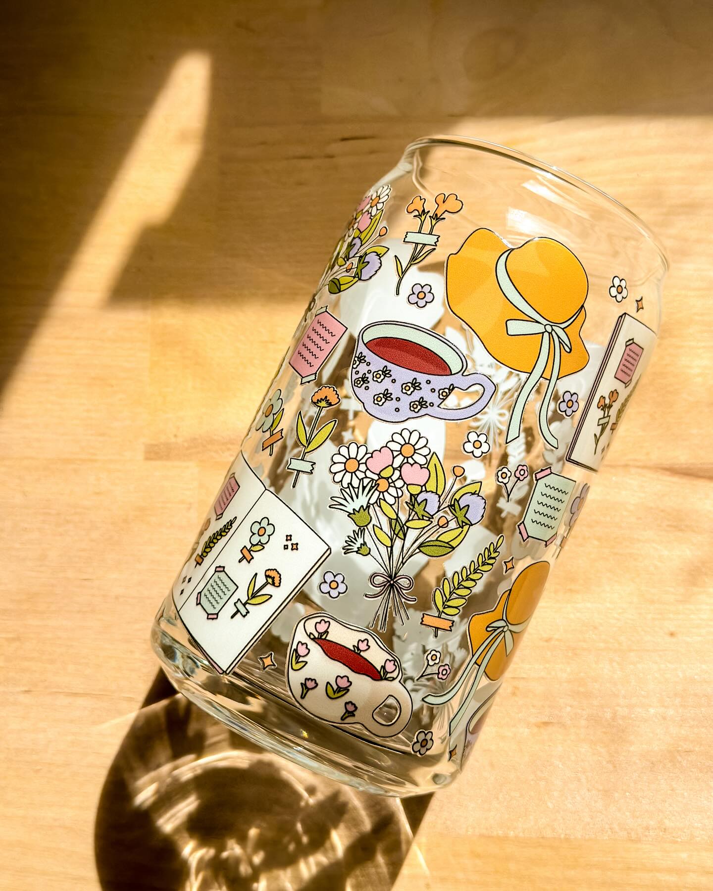 Garden Party Can Glass