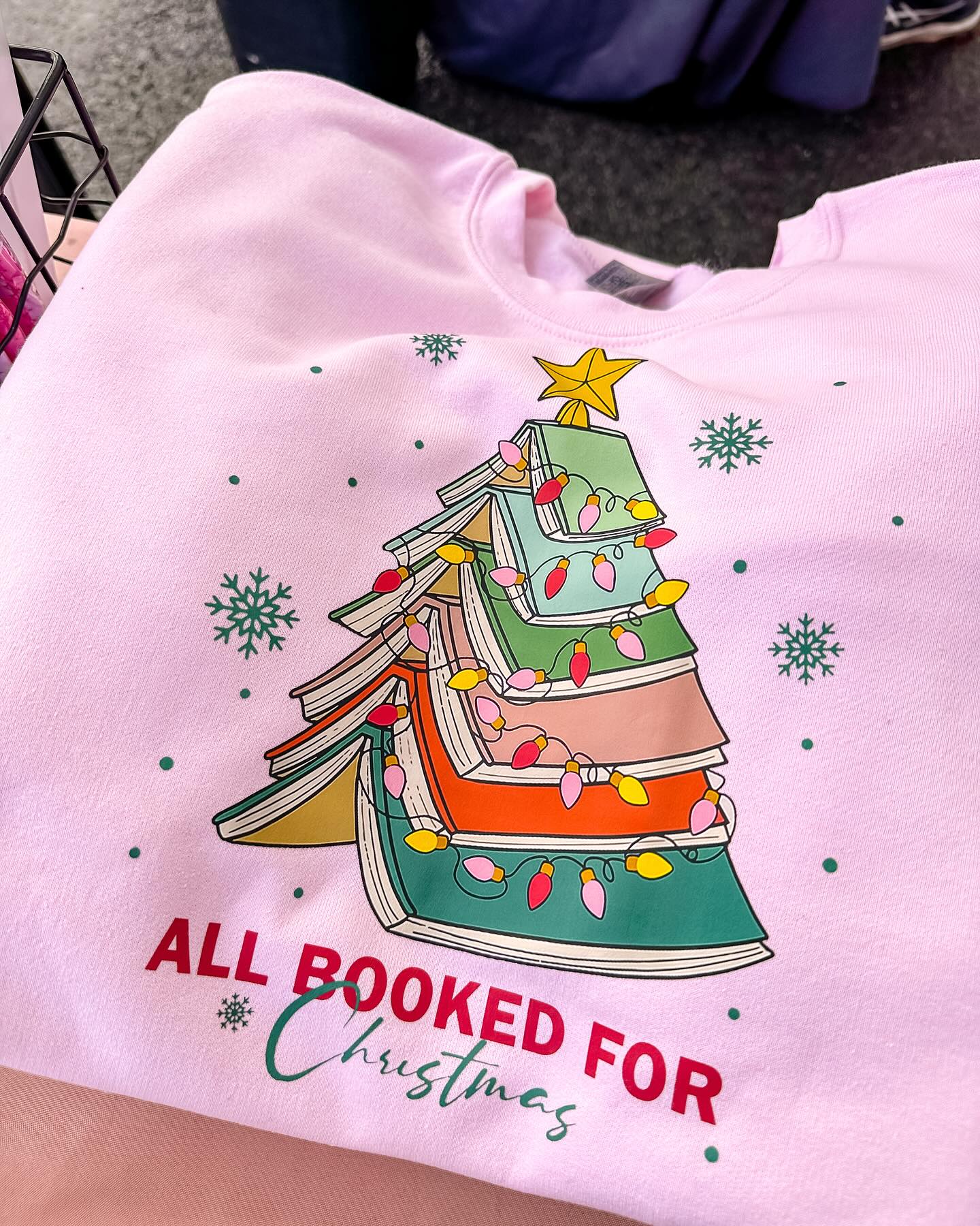All Booked for Christmas Crewneck Sweatshirt