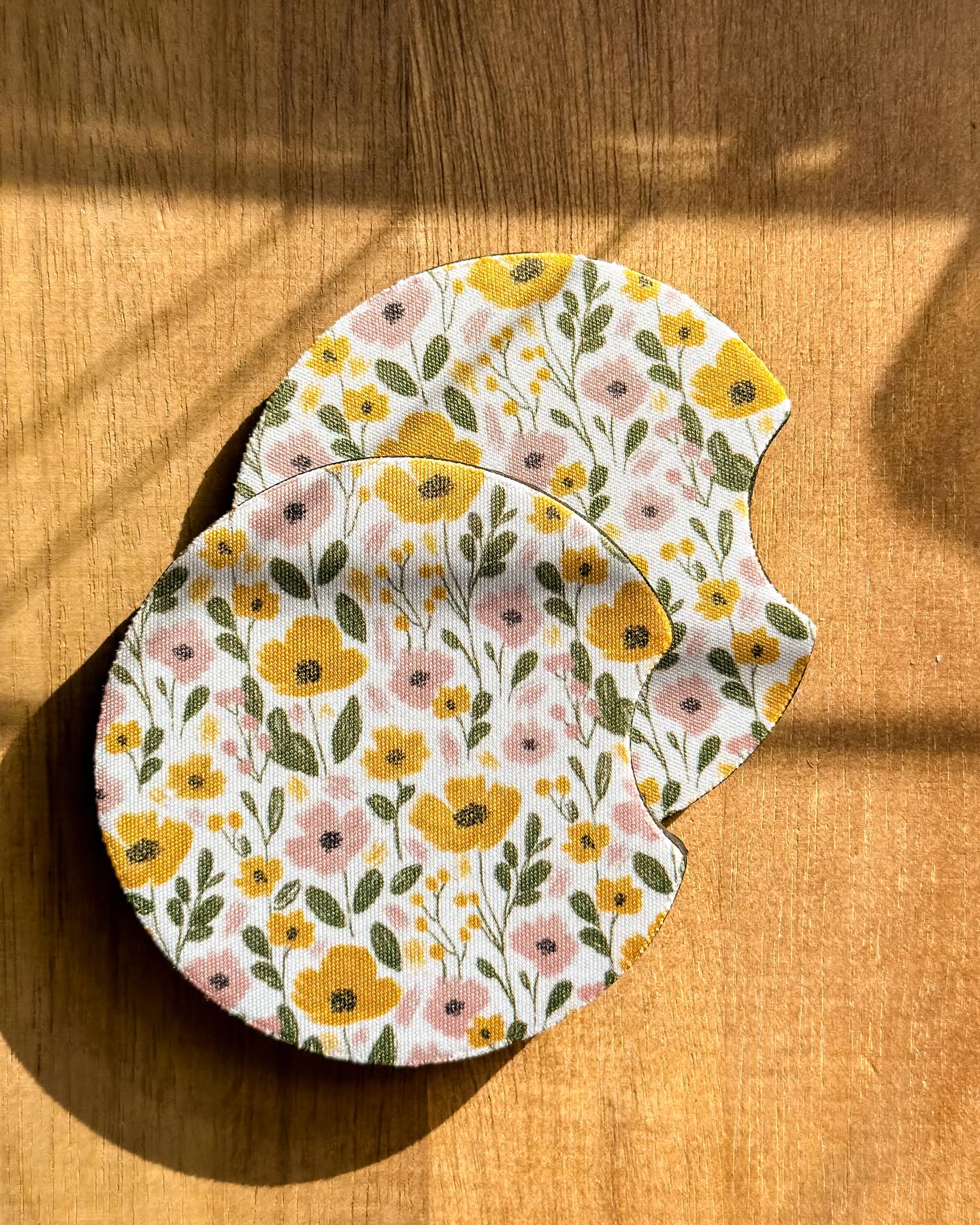 Watercolor Floral Car Coasters