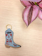 Cowboy Boot Chapstick Holder Keychains