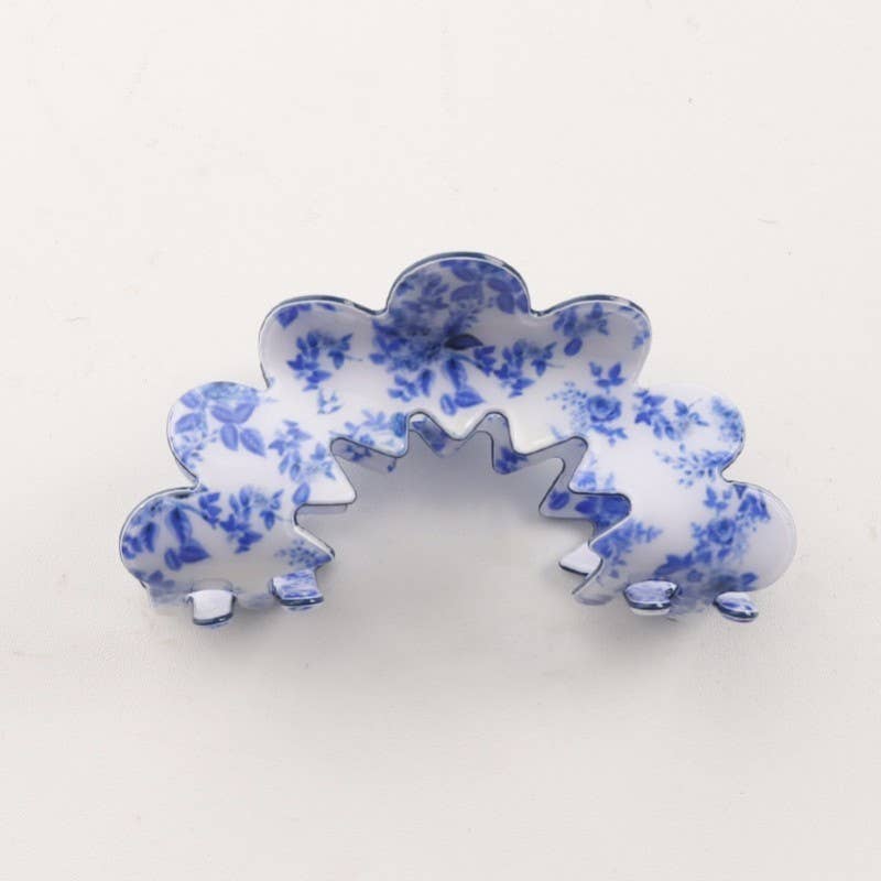 VINTAGE PORCELAIN STYLE HALF MOON HAIR CLAW CLIPS | 40H900: B