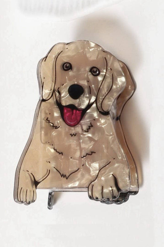 Golden Retriever Hair Claw Clip