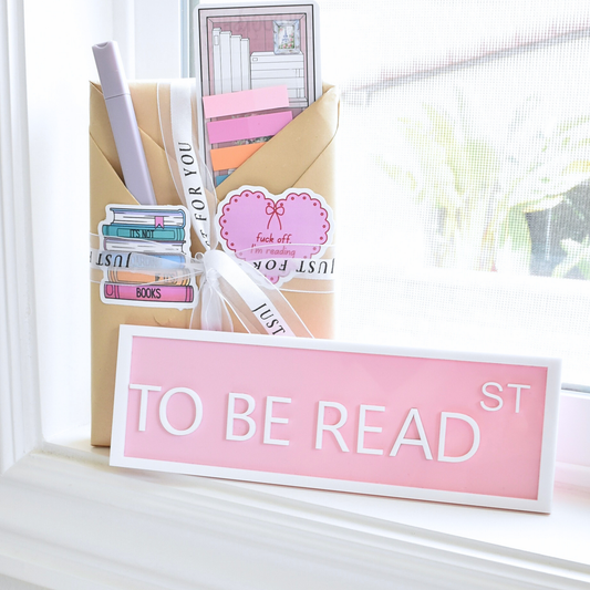 "TO BE READ” Shelf Sign Book Nook Decor Bookish Book Lover