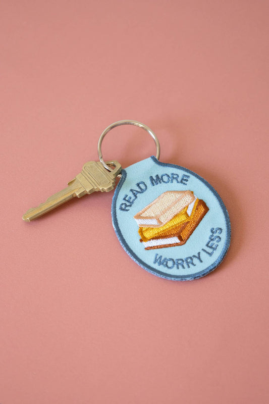 Read More Embroidered Keychain