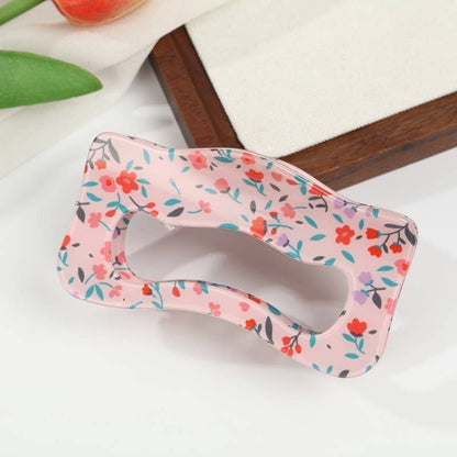 Floral Waivy Silhouette Hair Claw Clip | 40H1109: C