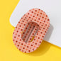 Jumbo Lay Flat Oval Hair Claw Clip - Peach