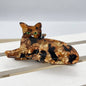 Tortoiseshell Reclining Cat Hair Claw Clip