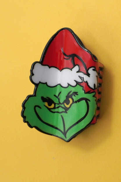 CHRISTMAS TREE SANTA SNOWMAN HAIR CLAW CLIPS | 40H939: CHRISTMAS TREE