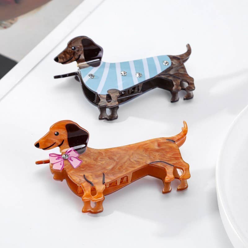 JUMBO DOG HAIR CLAW CLIPS | 40H1108: PINK