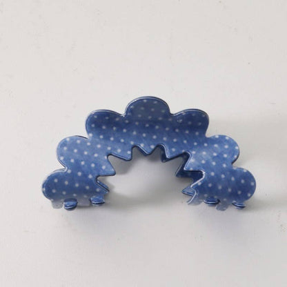 VINTAGE PORCELAIN STYLE HALF MOON HAIR CLAW CLIPS | 40H900: A
