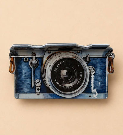 Jumbo Vintage Camera-shaped Hair Claw Clip