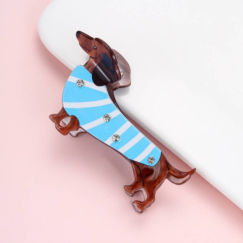 JUMBO DOG HAIR CLAW CLIPS | 40H1108: PINK