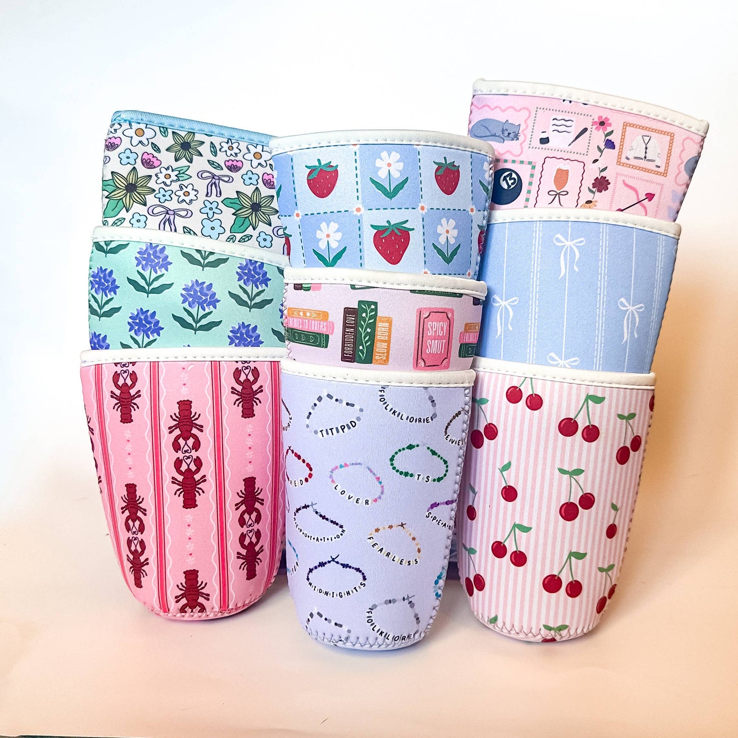 Mon Cheri (Cherries) | Iced Coffee Sleeve: Small