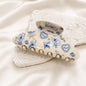 BLUE TOILE PRINT HAIR CLAW CLIPS | 40H1159: OFF WHITE
